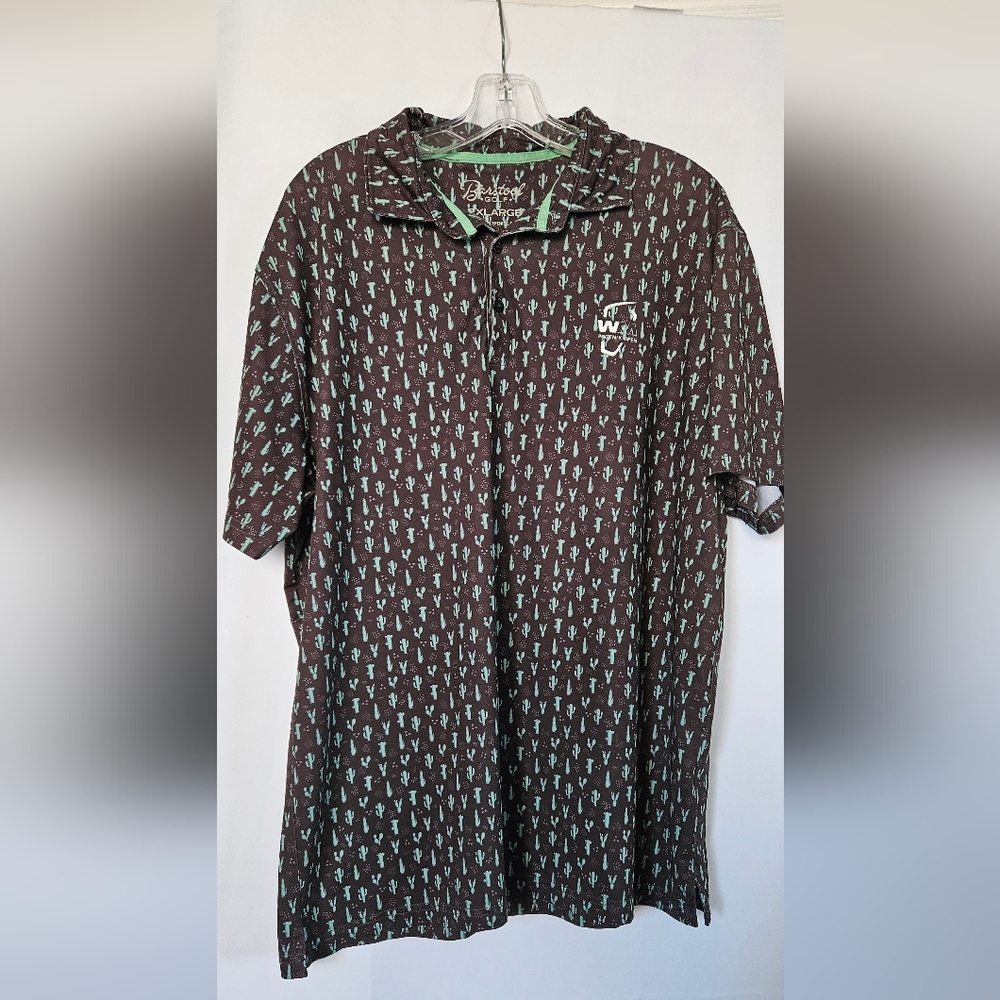 Barstool Golf Waste Managment Phoenix Open Cactus Golf Polo Size‎ 2xl